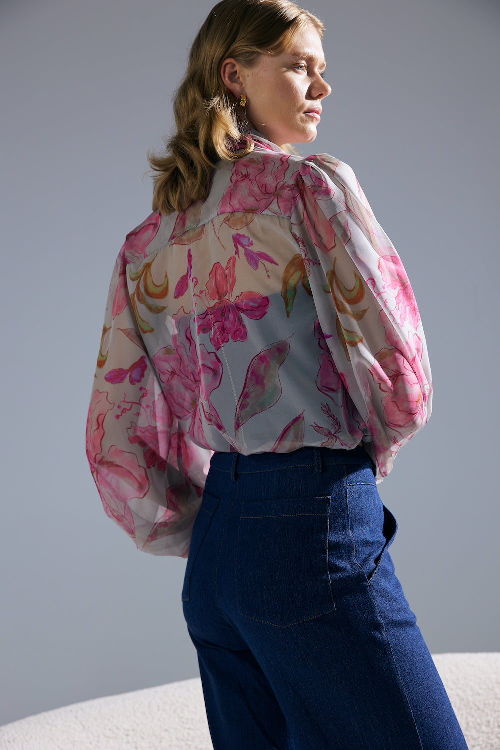 Hardal Rengi Dikişli Cepli Likralı Jean Pantolon