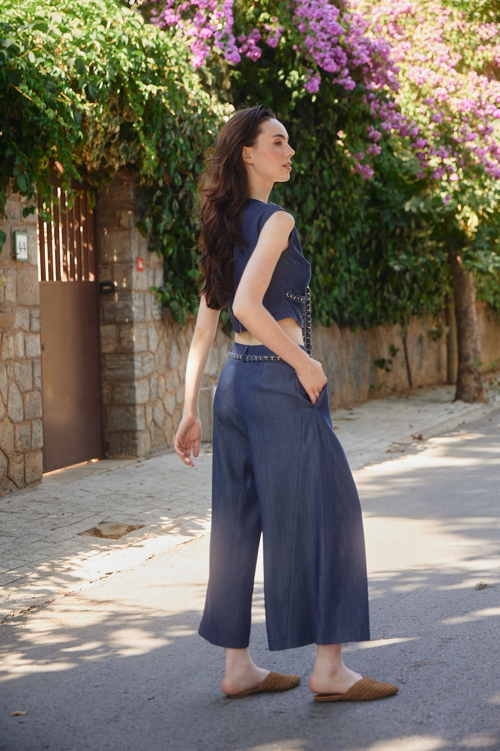 Zincir Detaylı Jean Pantolon