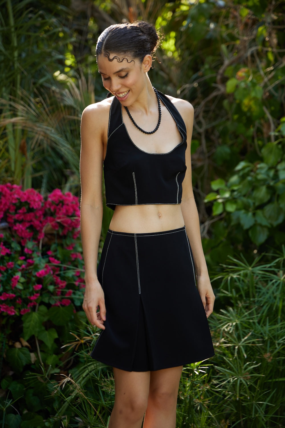 Siyah Line Detaylı Etek