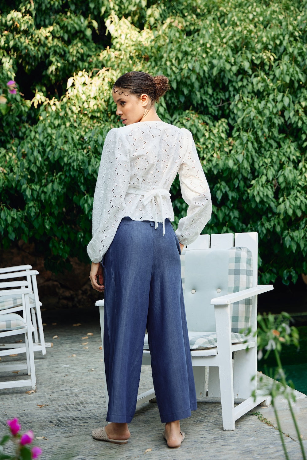 V Yaka Uzun Kollu Fisto Bluz