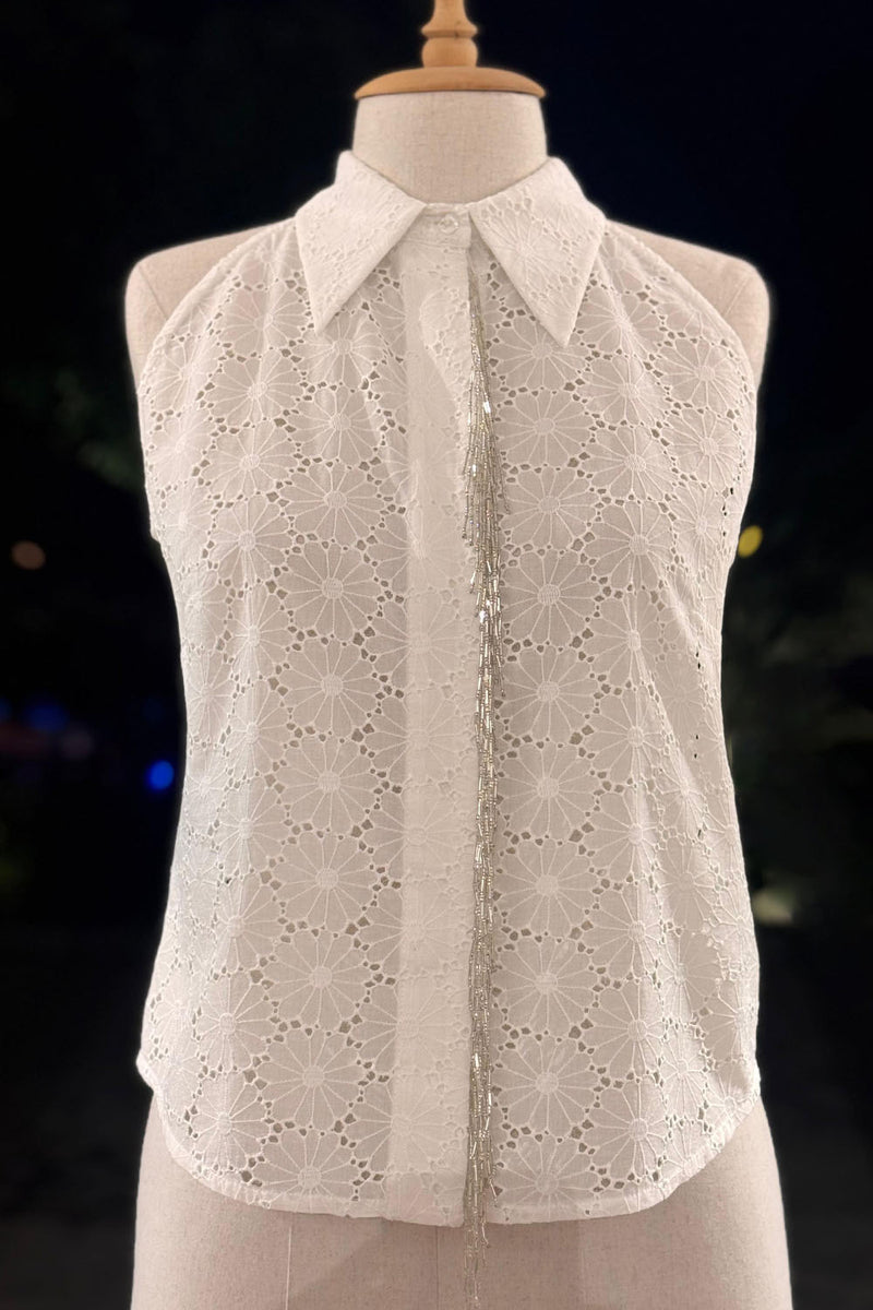 Short Cotton Coral Kaftan with Judge Collar