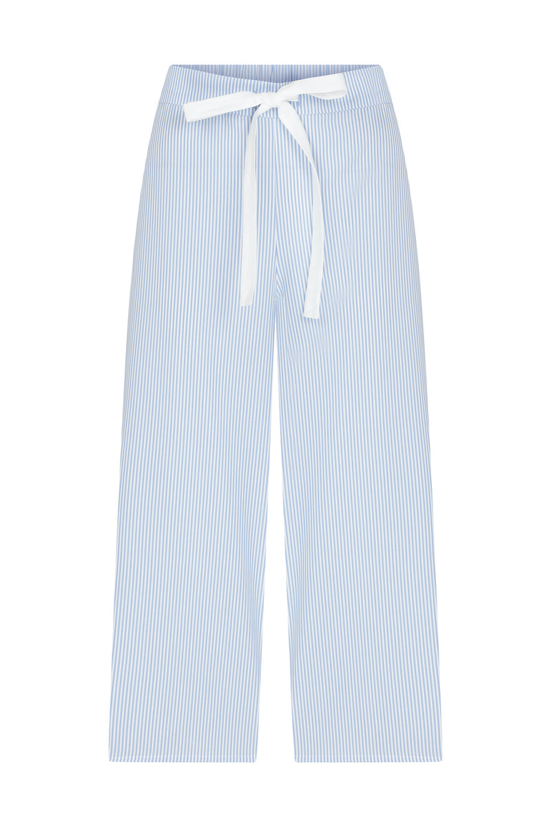 Cotton Garnili Çizgili Pijama Pantolon